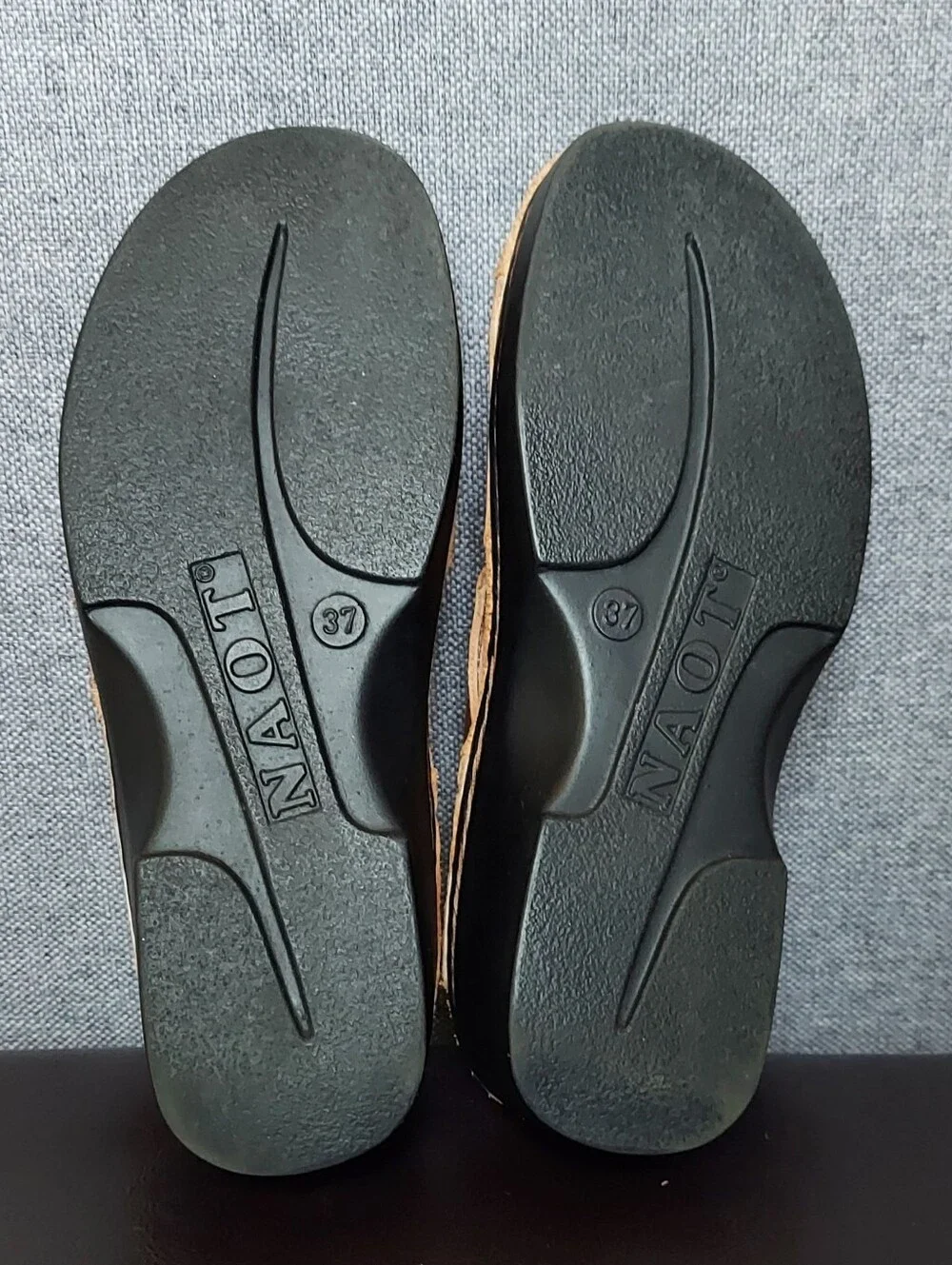 Naot Rome Slide Sandals Latte Brown Leather Women Size 37 (6.5/7) Comfy